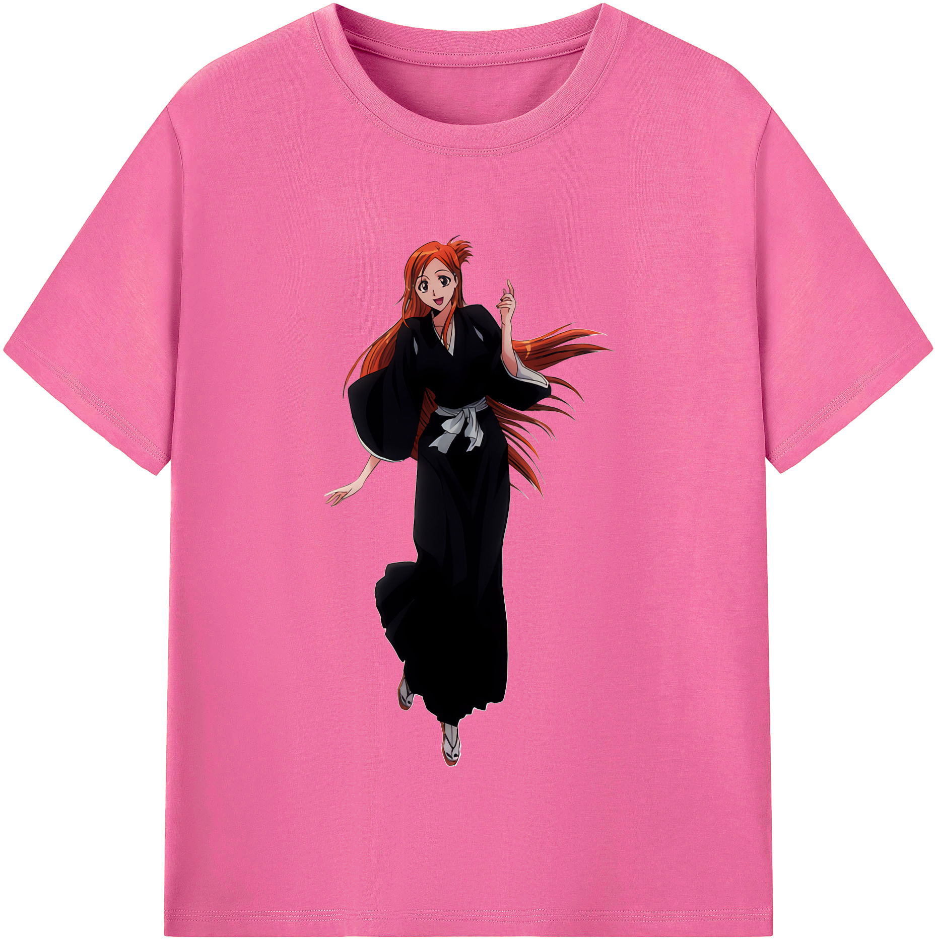 （画像用） ブリーチ 井上織姫（いのうえおりひめ） BLEACH Inoue Orihime レディースカジュアルプリントTシャツ（綿100％）